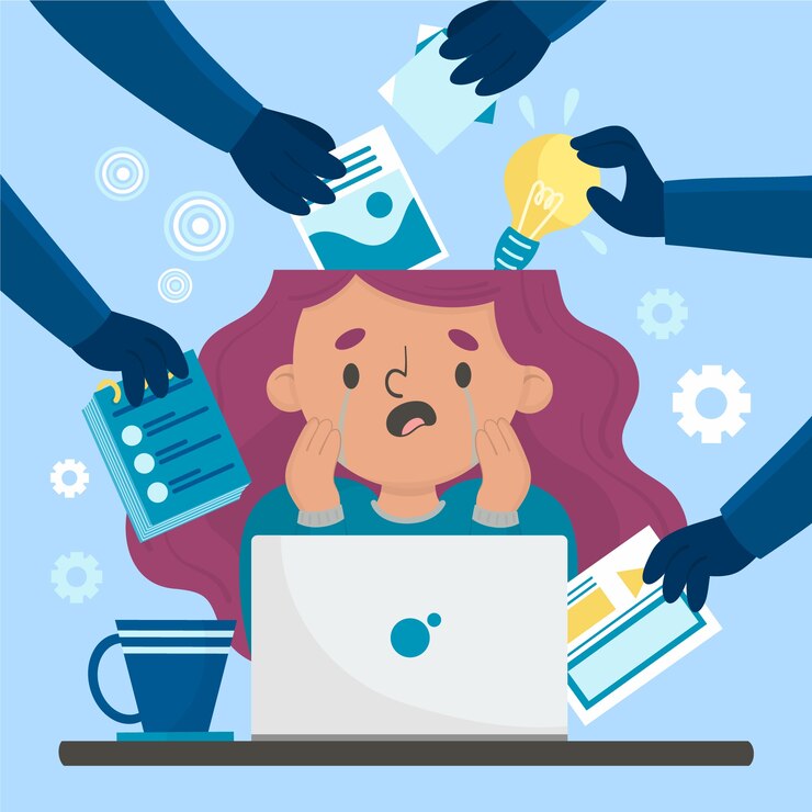 Free Vector plagiarism concept hand drawn illustration