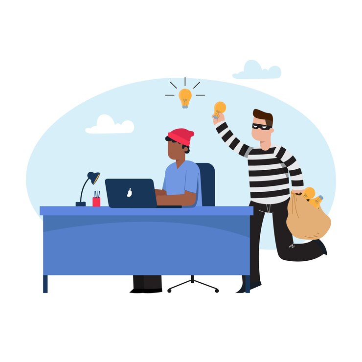 Free Vector plagiarism concept illustration