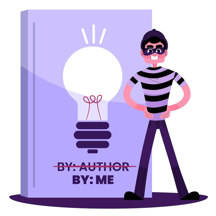 Free Vector plagiarism concept
