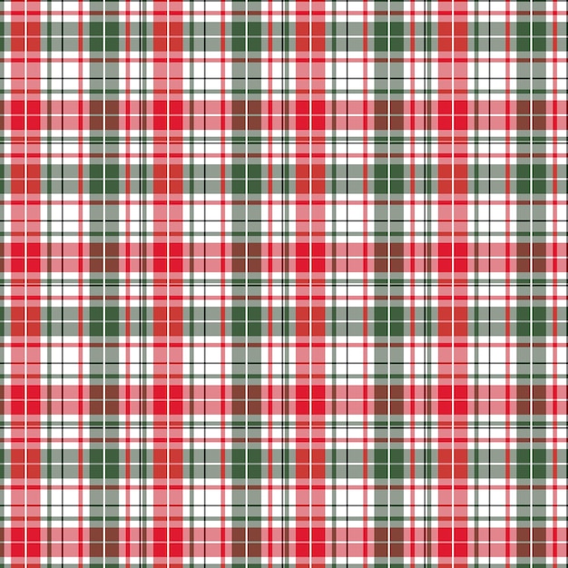 Free vector plaid pattern background with christmas themed colours design