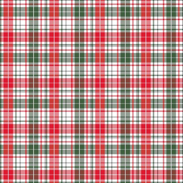 Plaid pattern background with Christmas themed colours design