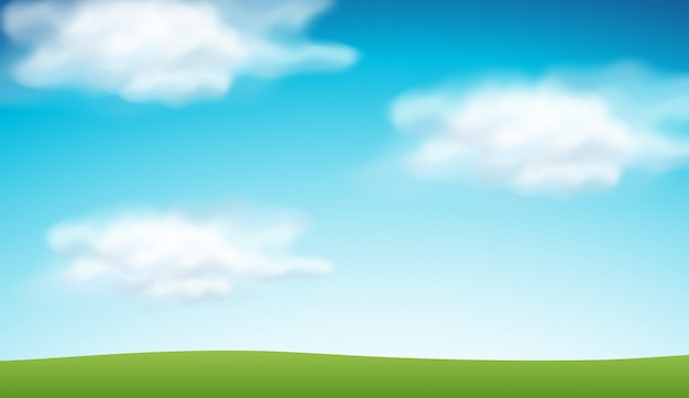 Plain blue sky background