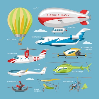 비행기 벡터 항공기 또는 비행기 및 제트 비행 운송 및 하늘 그림 항공 비행기 또는 여객기 및 항공화물화물의 항공 세트 배경에 고립 된 헬리콥터