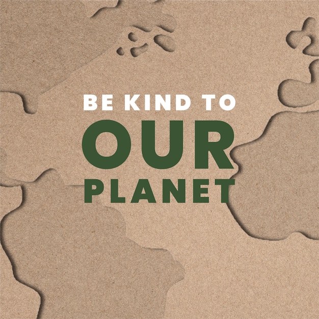 Шаблоны доброты планеты для кампании всемирного дня окружающей среды