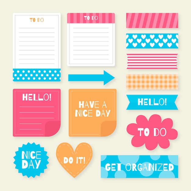 Planner scrapbook set