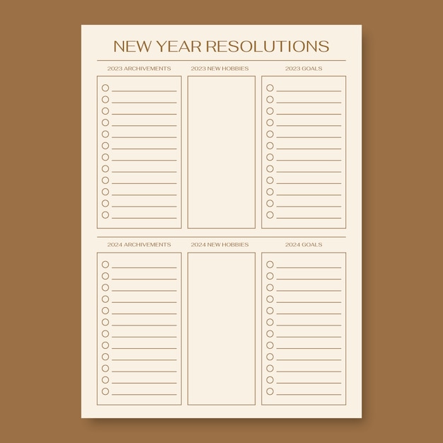 Free vector planner template design