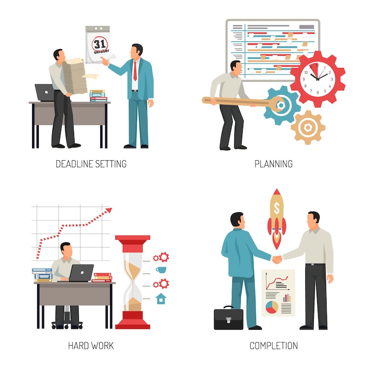 Free Vector planning  design concept
