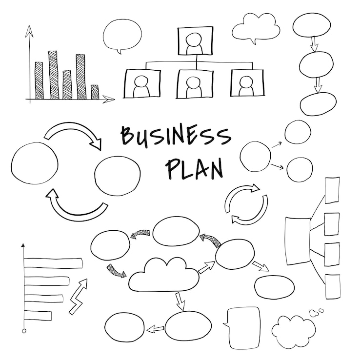 Free Vector planning a new business