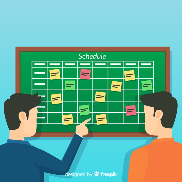 Free Vector planning schedule concept