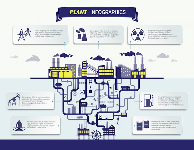 Free vector plant infographics vector illustration