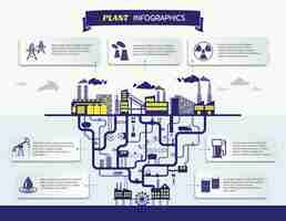 Free vector plant infographics vector illustration