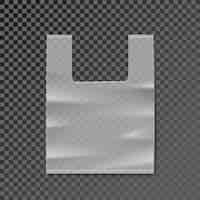 Free vector plastic bag blank template