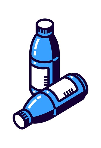 Plastic bottle for mineral water or other drinks