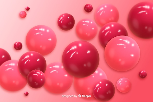 Free vector plastic glossy balls background