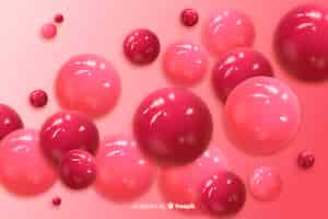 Free vector plastic glossy balls background