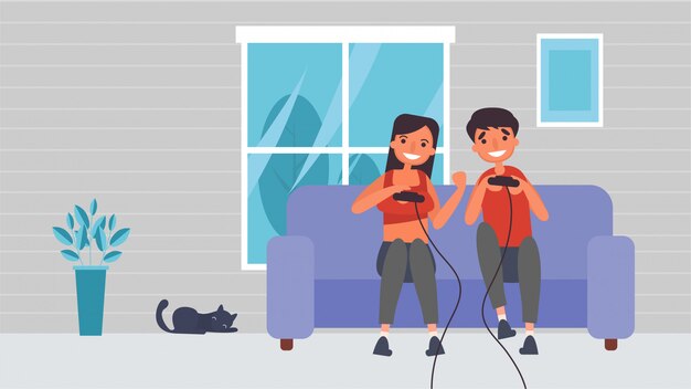 カップルが一緒に過ごす恋人の趣味の活動 愛する人との時間 ゲームをプレイします プレミアムベクター カップルが一緒に過ごす恋人の趣味の活動 愛する人との時間 ゲームをプレイします プレミアムベクター