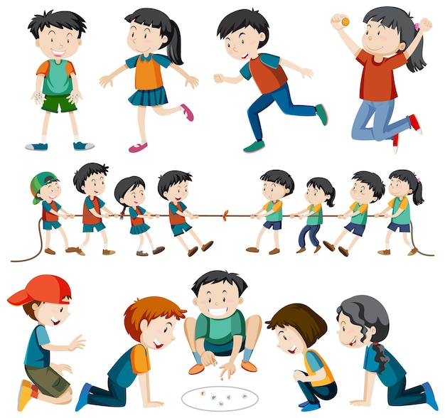 Kids Jumping Vector Art, Icons, and Graphics for Free Download