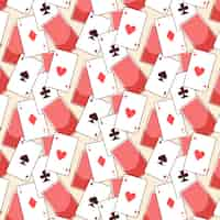 Free vector playing cards pattern illustration