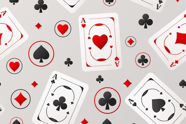 Free vector playing cards pattern illustration