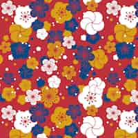 Free vector plum blossom pattern