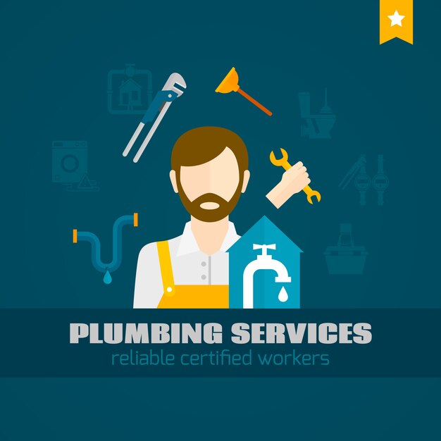 Plumber Flat Icon