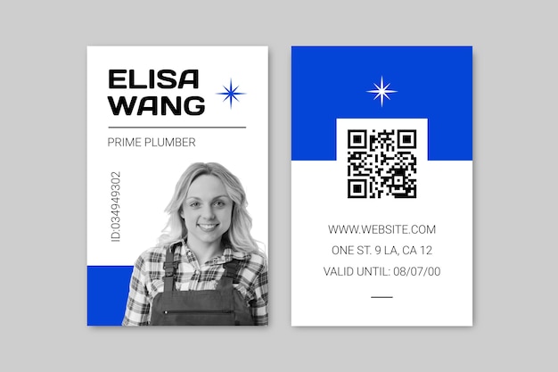 Plumbers business card template