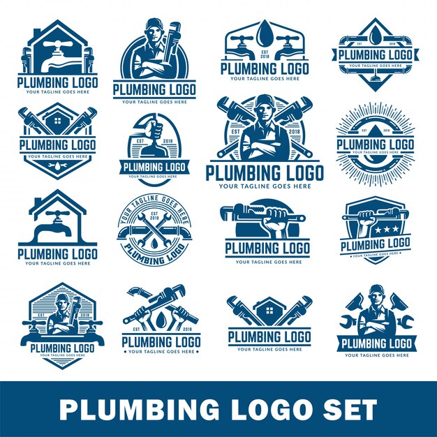 Download Free Plumbing Logo Template Pack With Retro Or Vintage Style Plumbing Use our free logo maker to create a logo and build your brand. Put your logo on business cards, promotional products, or your website for brand visibility.