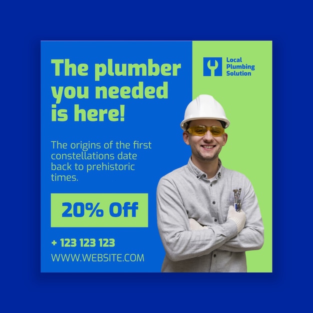 Plumbing solutions facebook post