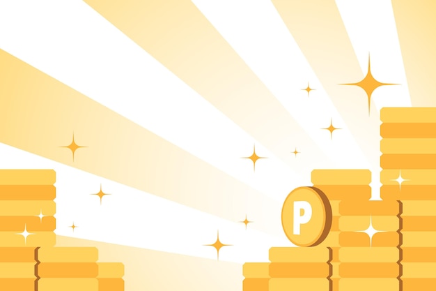 Free vector point coins wallpaper