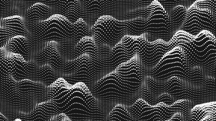 Free Vector point wave bump texture abstract dot background technological cyberspace background