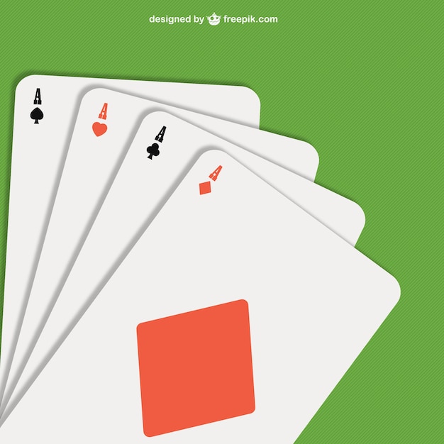 Poker aces illustration vector