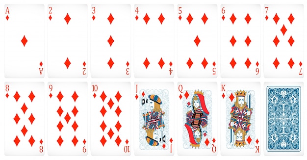 Free vector poker cards set of club with back design