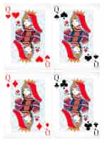 Vettore gratuito carte da poker