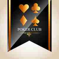 Free vector poker club illustration