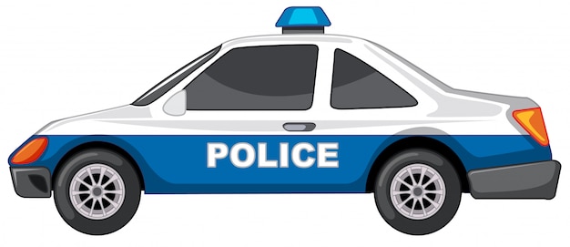 Vettore gratuito auto della polizia