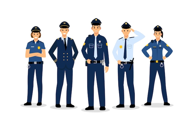 Police collection concept