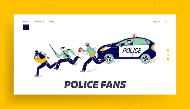 Free Vector Policeman And Robbers Set Illustration Free Vector Policeman And Robbers Set Illustration