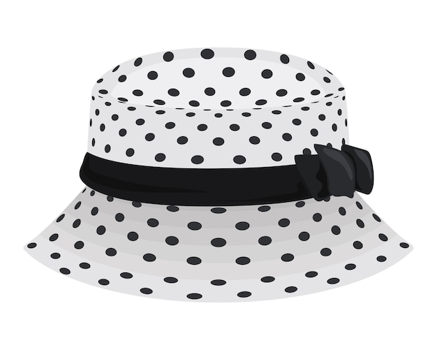 Free vector polka dot hat illustration