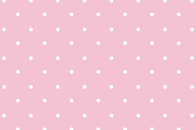 Free vector polka dot white with pink background