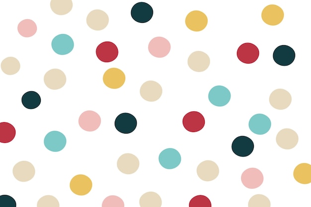 Free vector polka dots colourful pattern background