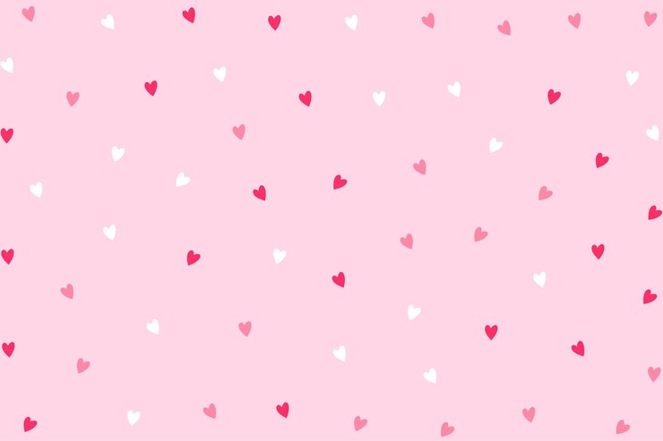 Free Vector polka style cute love heart pattern for textile fabric print