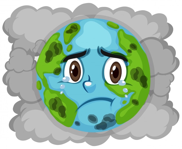 かわいい地球と地球温暖化イラスト プレミアムベクター かわいい地球と地球温暖化イラスト プレミアムベクター