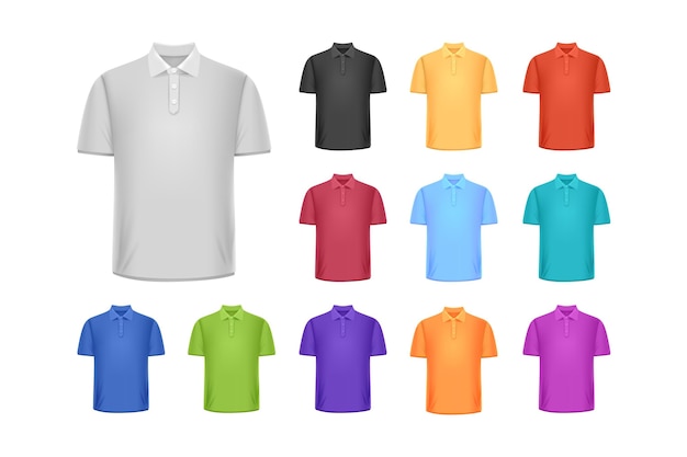 Download Free Collection Of 3d Realistic White And Black Polo T Shirts Short Use our free logo maker to create a logo and build your brand. Put your logo on business cards, promotional products, or your website for brand visibility.