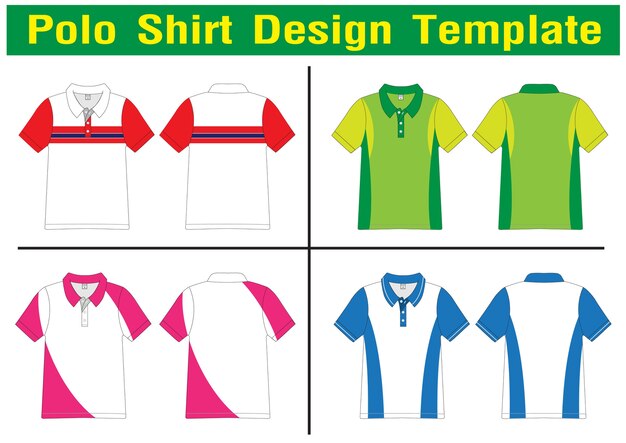 Premium Vector Polo Shirt Design Lined Vector Template