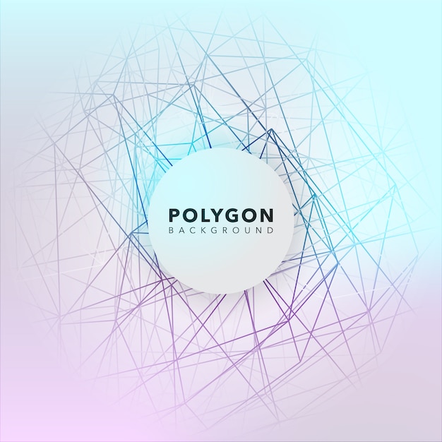 Free vector polygon background design