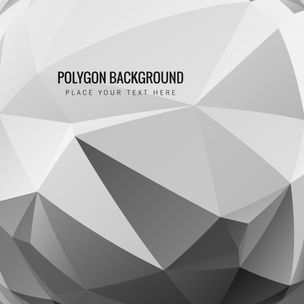 Free vector polygon background in grey tones