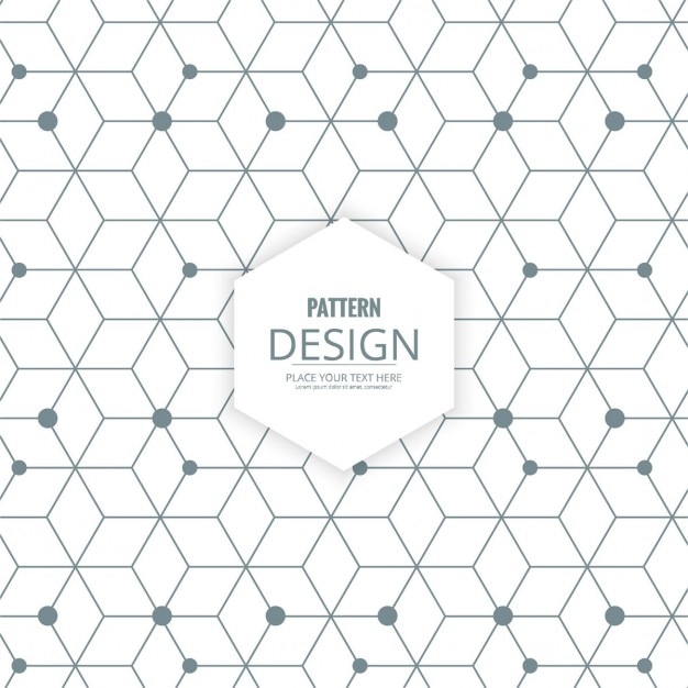 Free Vector polygon background with hexagons, lines and dots