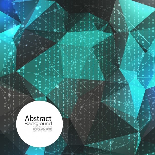 Free Vector polygonal abstract background, 3d style