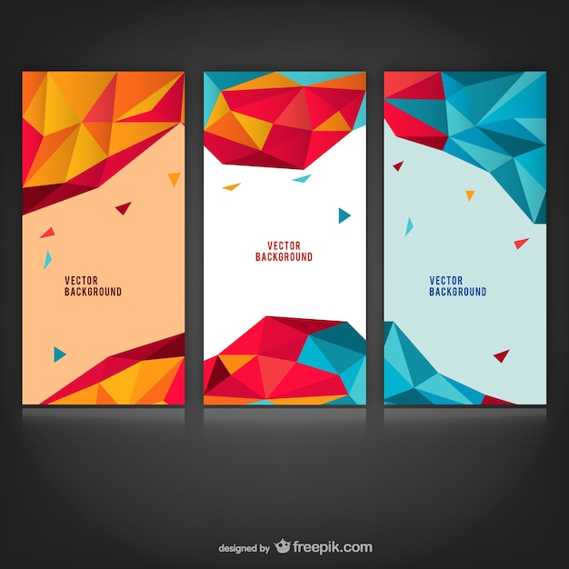 Polygonal abstract backgrounds