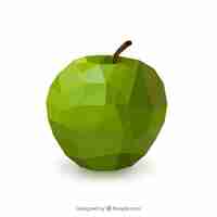 Free vector polygonal apple